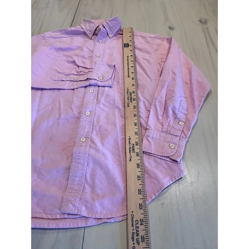 Ralph Lauren Kids Pink Oxford Button Down Shirt Size 12 Long Sleeve Pony Logo